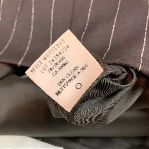 Theory Striped wool blend knee length pencil skirt in brown workwear - Picture 12 of 12